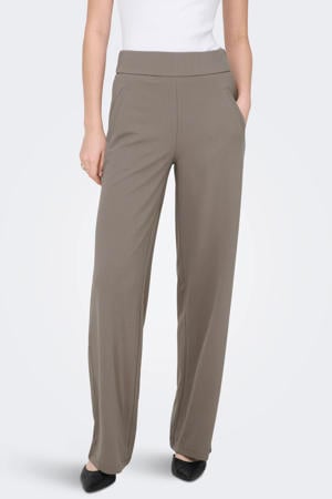 high waist wide leg broek JDYLOUISVILLE taupe