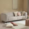 NOUS Living bouclé 3-zitsbank Metta - taupe