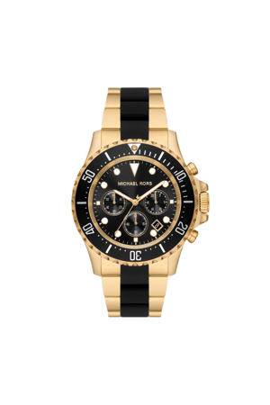 horloge MK8979 Everest goudkleurig/zwart