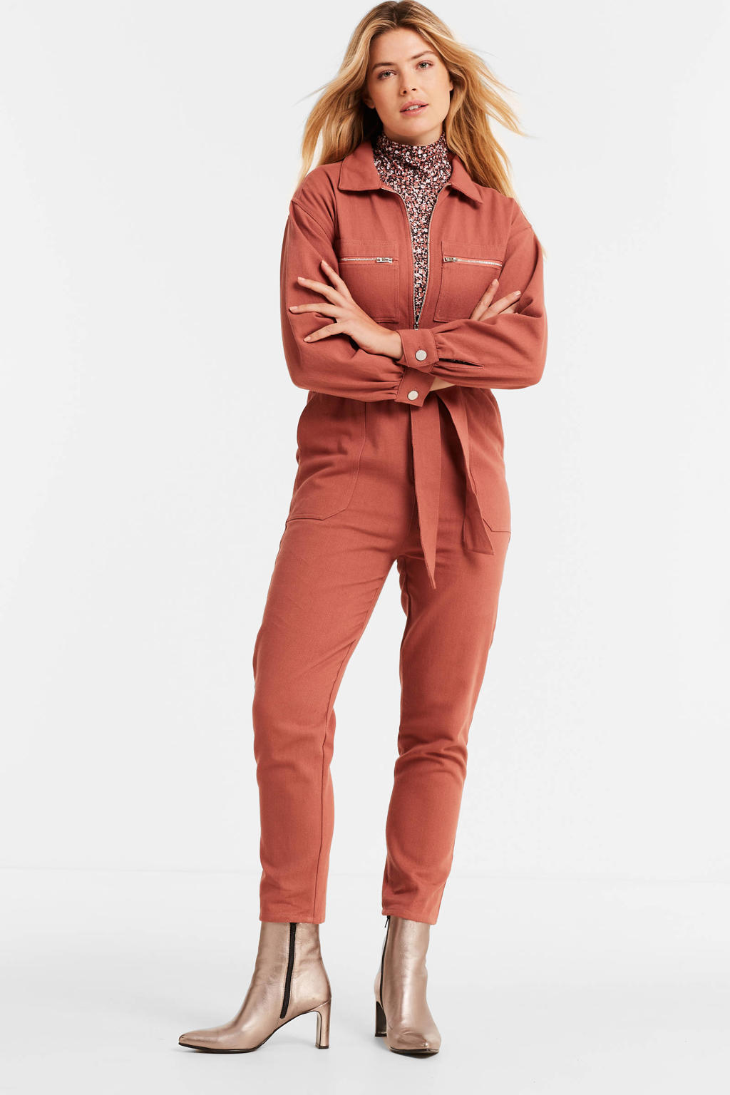 Lofty Manner jumpsuit roze wehkamp