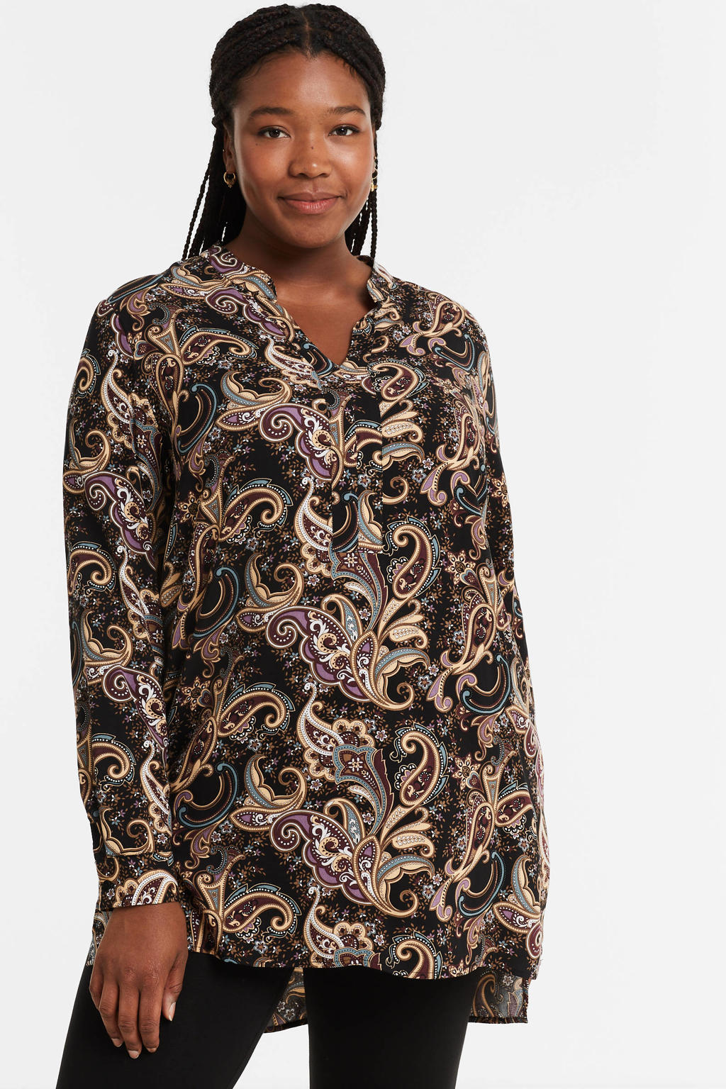 ONLY CARMAKOMA top CARCILLE met all over print multi