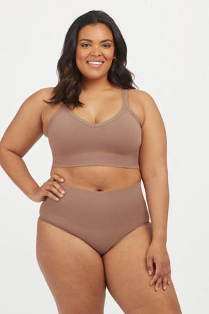 medium corrigerende maxislip donkerbeige