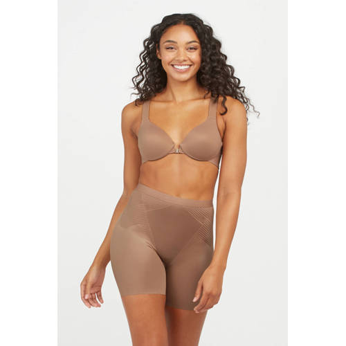 SPANX Thinstincts 2.0 medium corigerende Girlshort donkerbeige afbeelding