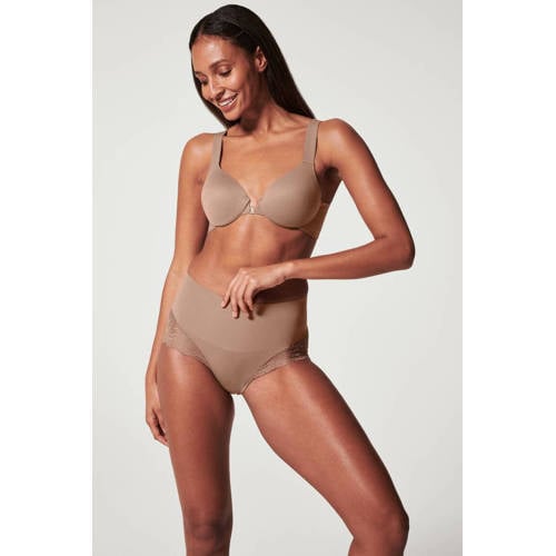 SPANX Undie-tectable licht corrigerende Lace Hi-Hipster donkerbeige afbeelding