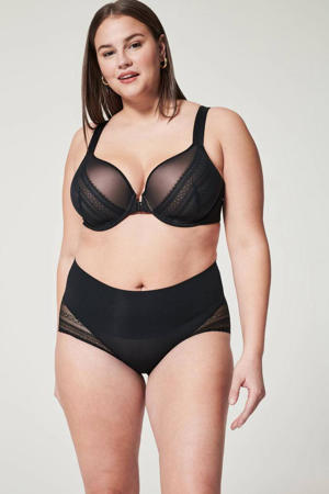 licht corrigerende Illusion Lace Hi-Hipster zwart