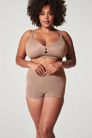 seamless medium corrigerende Boyshort donkerbeige
