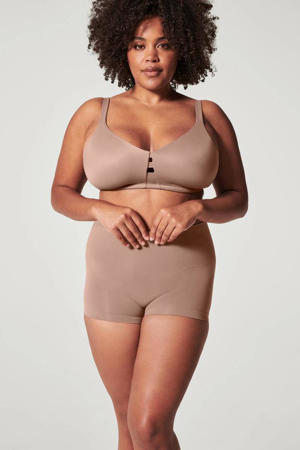 seamless medium corrigerende Boyshort donkerbeige