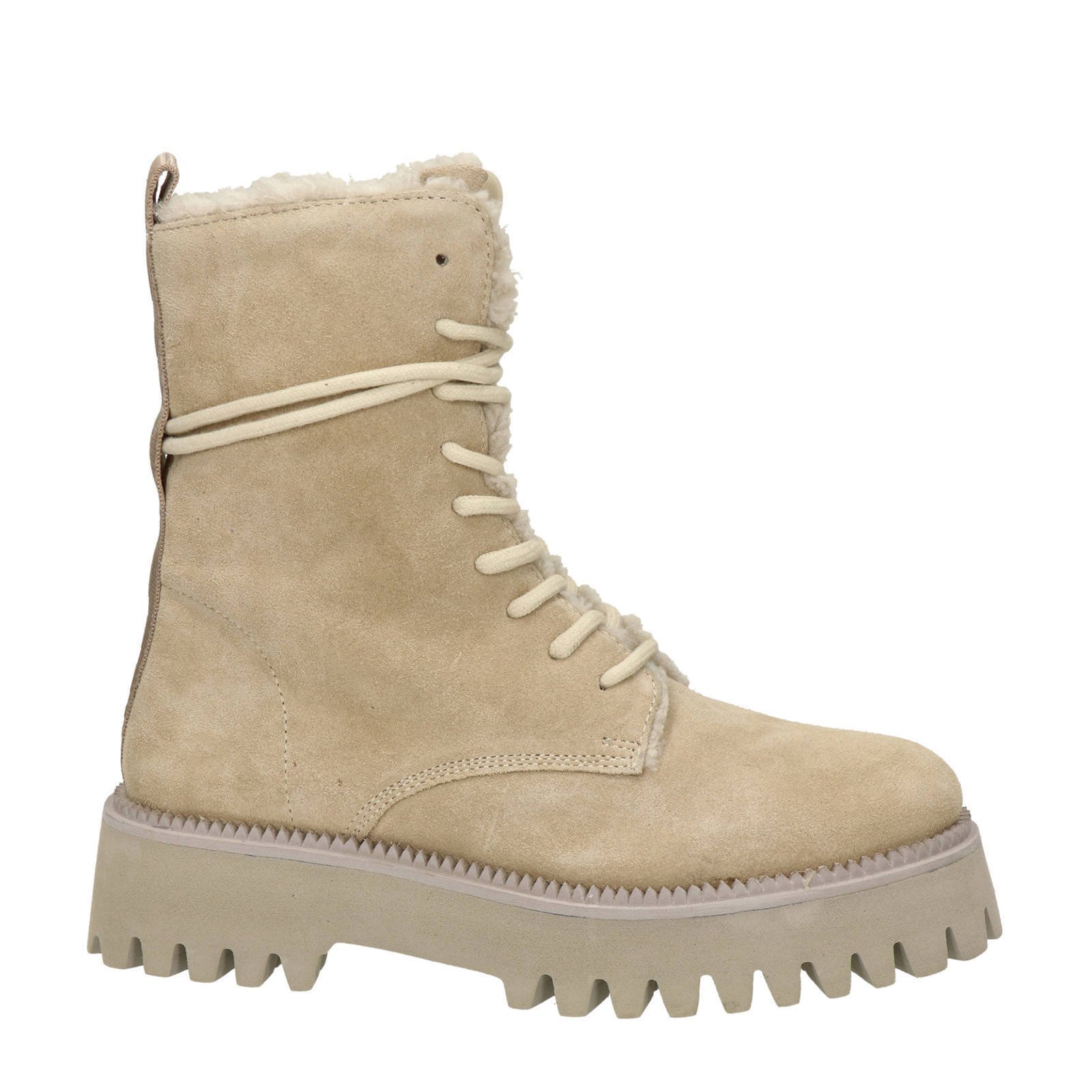 Veterboots beige online dames