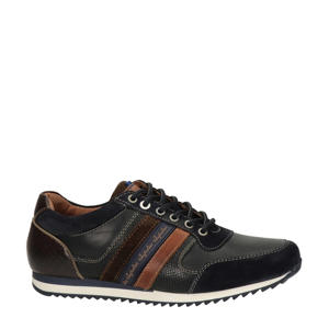 Camaro leren sneakers donkerblauw