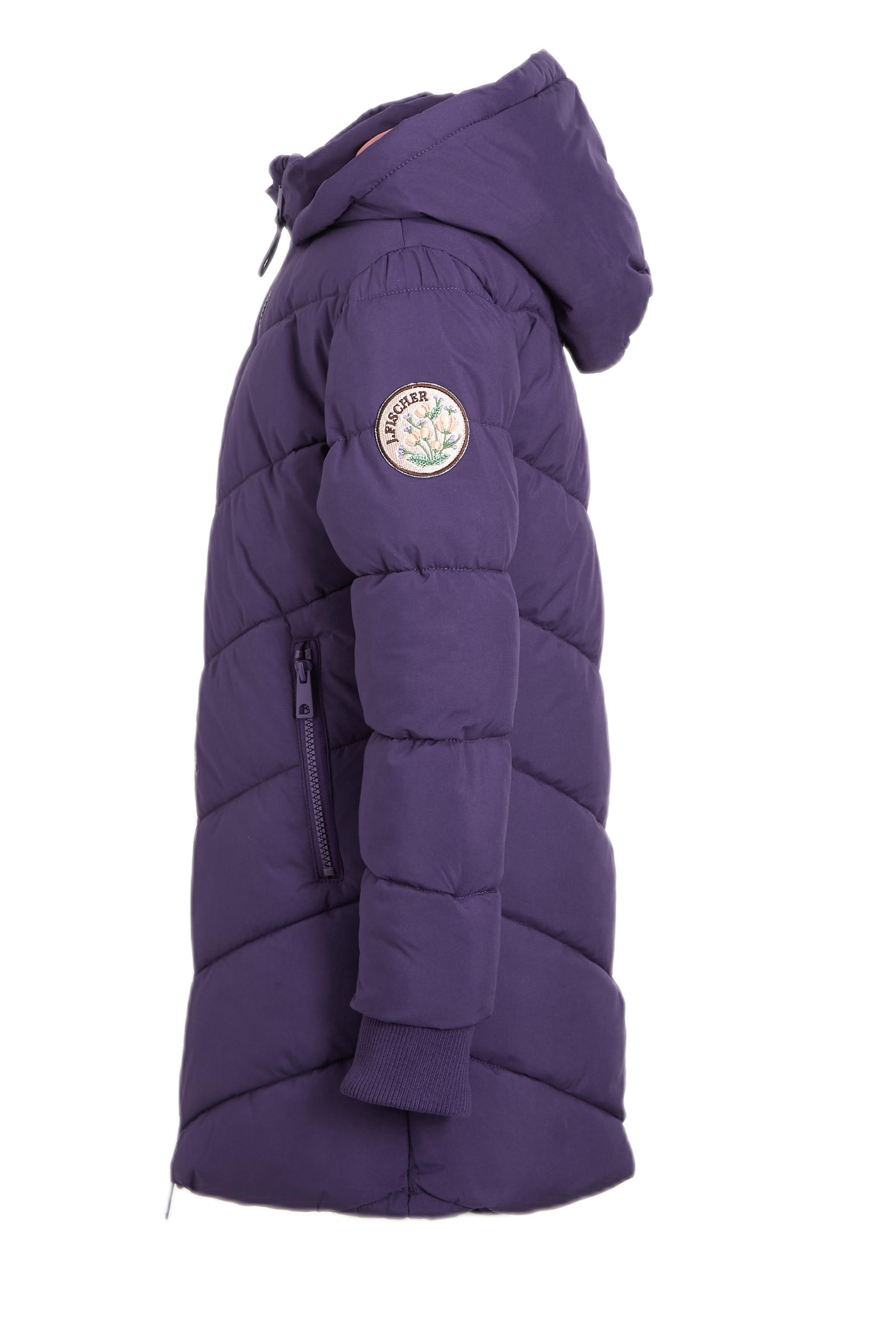 Jake Fischer gewatteerde winterjas paars | wehkamp