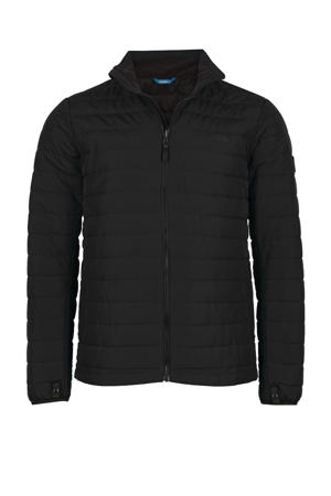 gewatteerde outdoor jas zwart