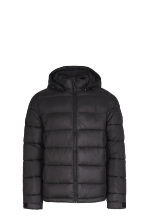 outdoor jas zwart/beige
