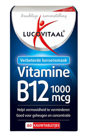 Wehkamp Lucovitaal B12 Vitamine One a Day 1000mcg - 60 kauwtabletten aanbieding