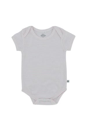 gestreepte romper wit/lila