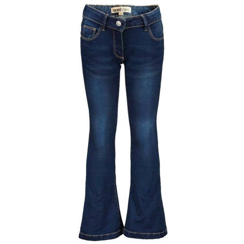 Moodstreet flared jeans donkerblauw afbeelding