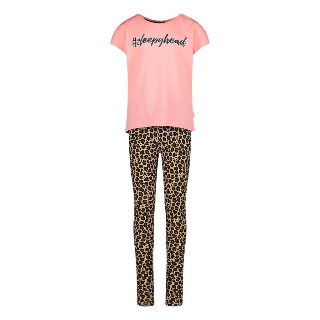Vingino pyjama WIlAH met all over print roze/camel