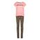 Vingino pyjama WIlAH met all over print roze/camel