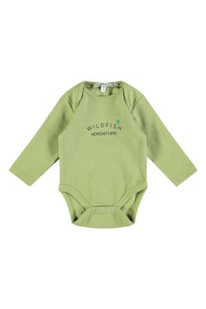 romper met printopdruk groen