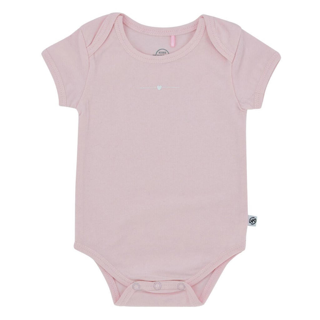Born by Kiddo United baby romper met printopdruk roze