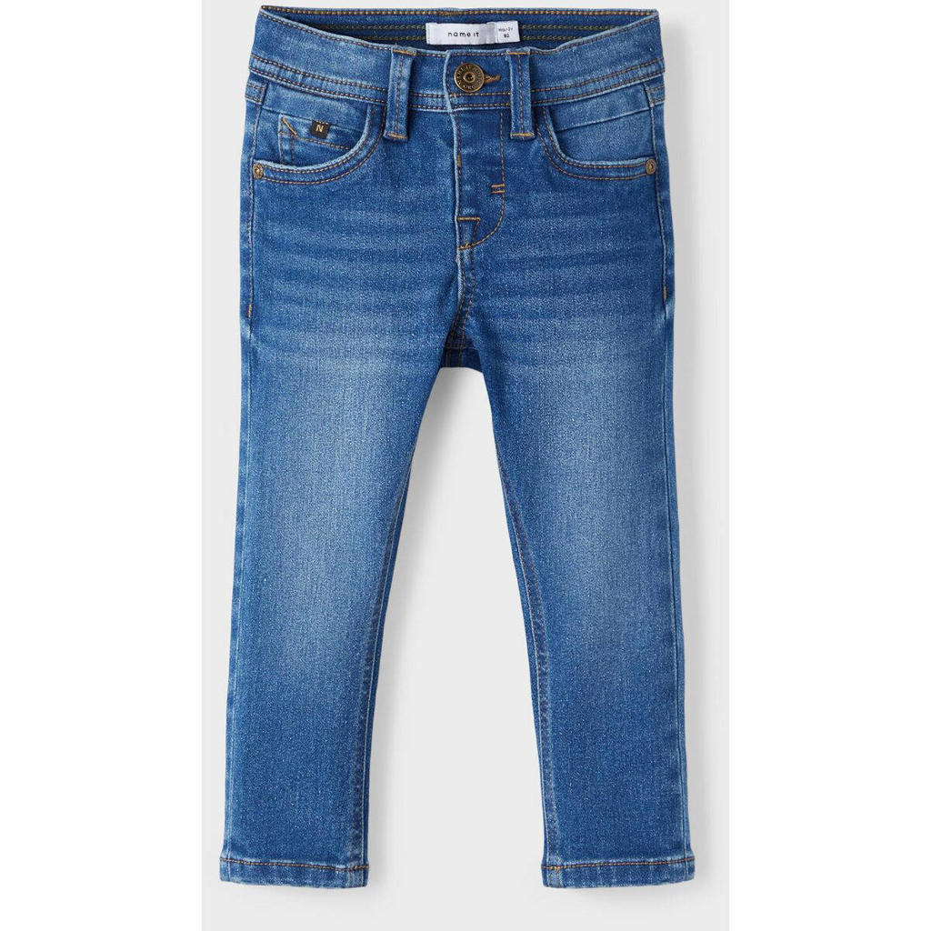 NAME IT Jeans Skinny Stretch Fille - Taille Mi-Haute, Confort Ultime En Coton Bio & Recyclé