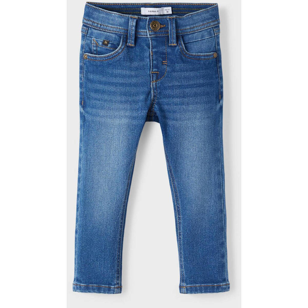 NAME IT Jeans Skinny Stretch Fille - Taille Mi-Haute, Confort Ultime En Coton Bio & Recyclé