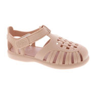 thumbnail: Roze jongens en meisjes Igor waterschoenen van pvc/rubber met klittenband en effen