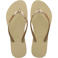 Havaianas teenslippers met glitters goud