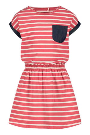 gestreepte jurk rood/wit/blauw