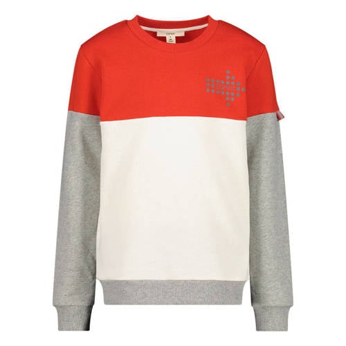 ESPRIT sweater met printopdruk rood