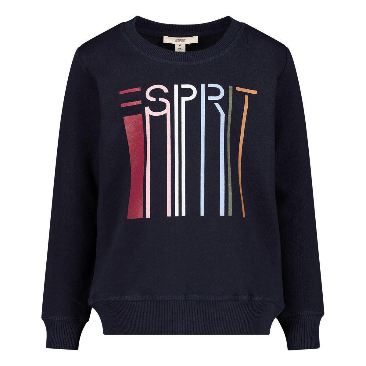 ESPRIT sweater met logo donkerblauw wehkamp