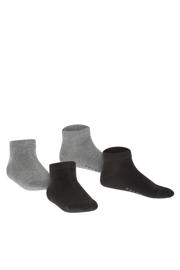 thumbnail: FALKE sneakersokken - set van 2 grijs/zwart