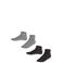 FALKE sneakersokken - grijs/zwart (set van 2)