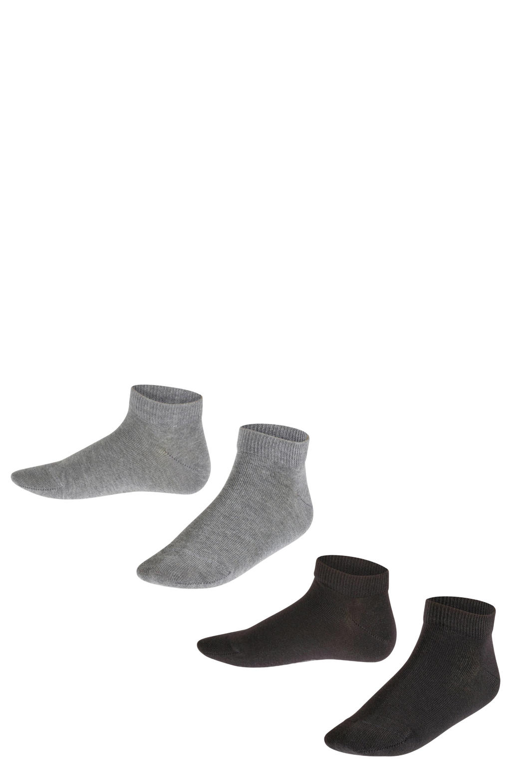 FALKE sneakersokken - grijs/zwart (set van 2)