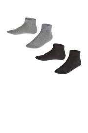 thumbnail: FALKE sneakersokken - set van 2 grijs/zwart