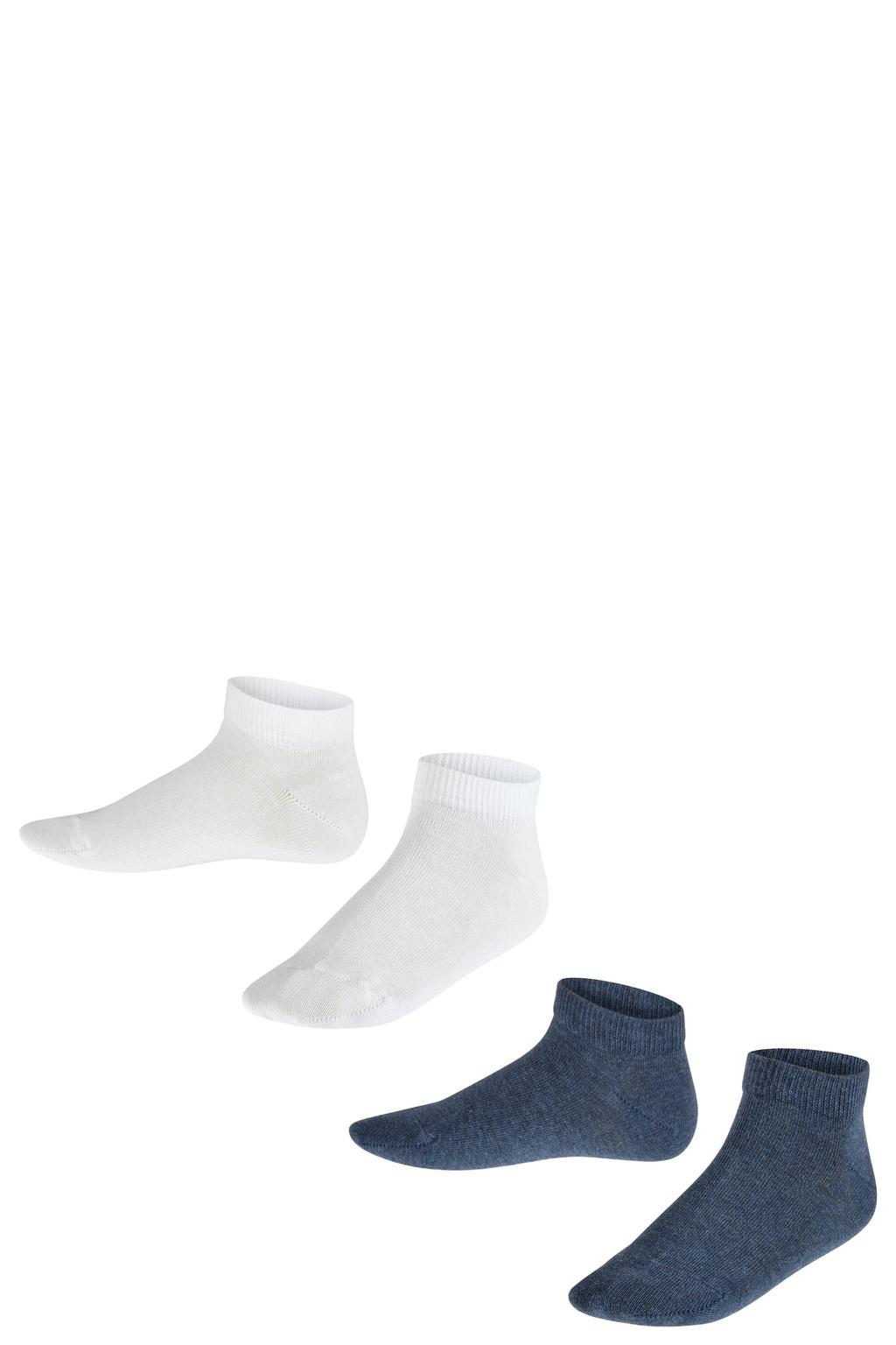 FALKE sneakersokken - wit/donkerblauw (set van 2)