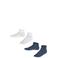 FALKE sneakersokken - wit/donkerblauw (set van 2)