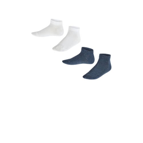 FALKE sneakersokken - set van 2 wit/donkerblauw afbeelding