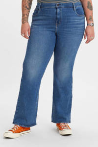 Levi's Plus 726 High Rise Flare Jeans (Plus Size) high waist flared jeans dark denim