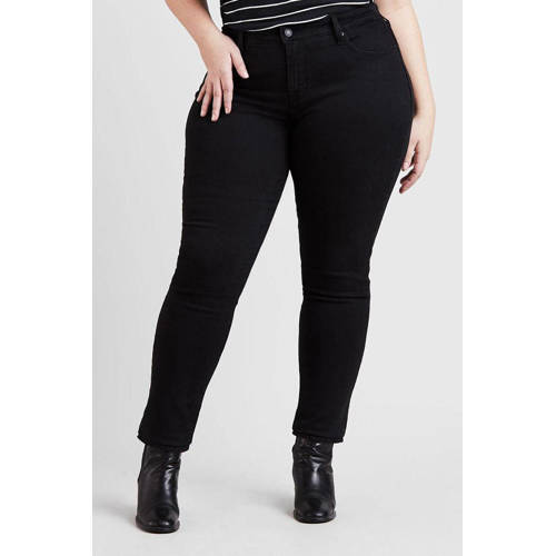 Levi's Plus 311 shaping skinny jeans black denim afbeelding