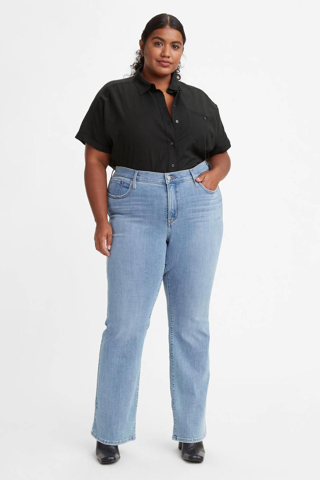 Levi's Plus 315 shaping bootcut jeans light denim