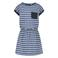 ESPRIT gestreepte jurk blauw/wit/donkerblauw