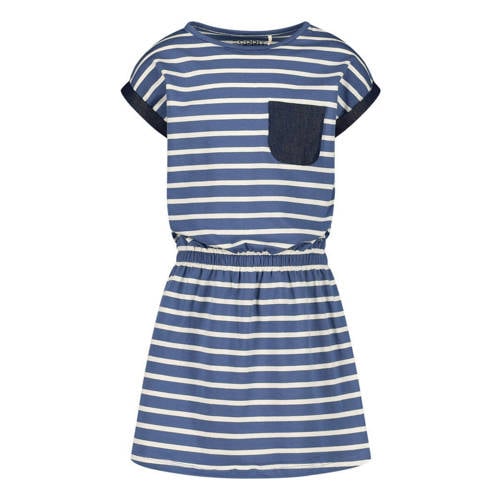 ESPRIT gestreepte jurk blauw/wit/donkerblauw afbeelding