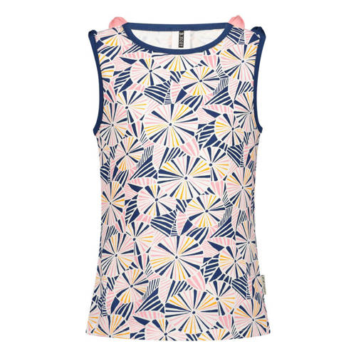 B.Nosy top met all over print roze blauw geel