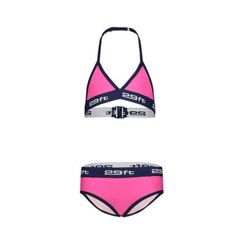 29FT triangel bikini roze/zwart