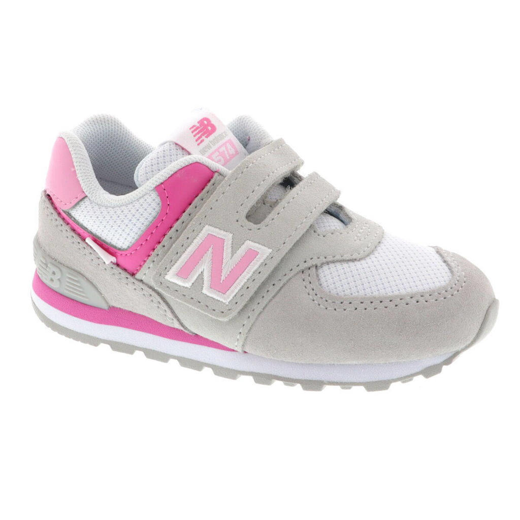 New Balance 574  sneakers grijs/roze/fuchsia