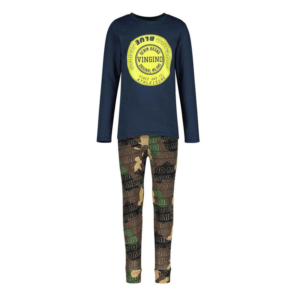 Vingino pyjama WOLF donkerblauw/army