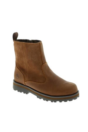 leren enkelboots bruin