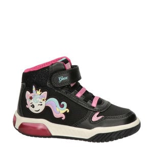 Inek  sneakers met lichtjes zwart/roze