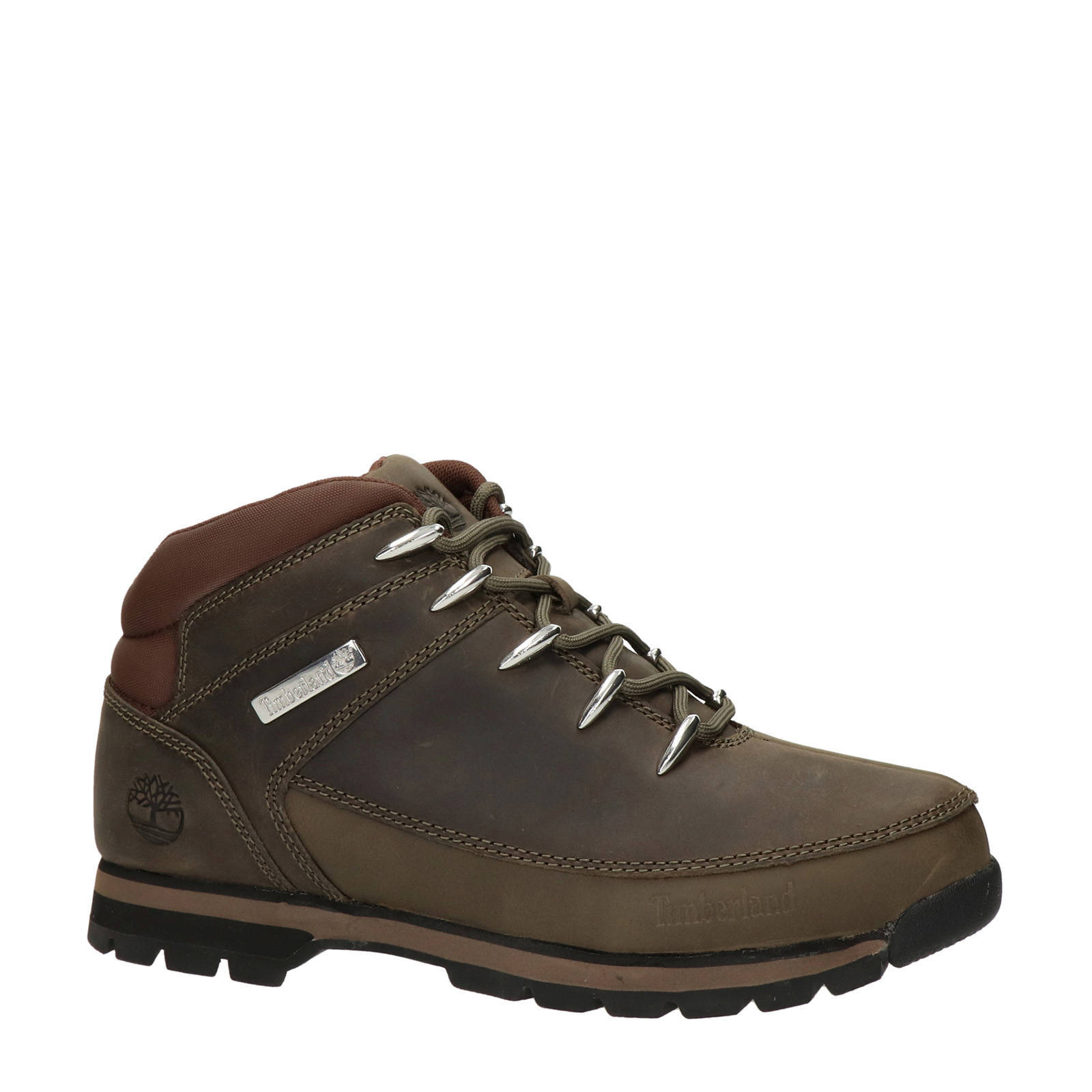 Timberland Euro Sprint nubuck wandelschoenen donkergroen | wehkamp