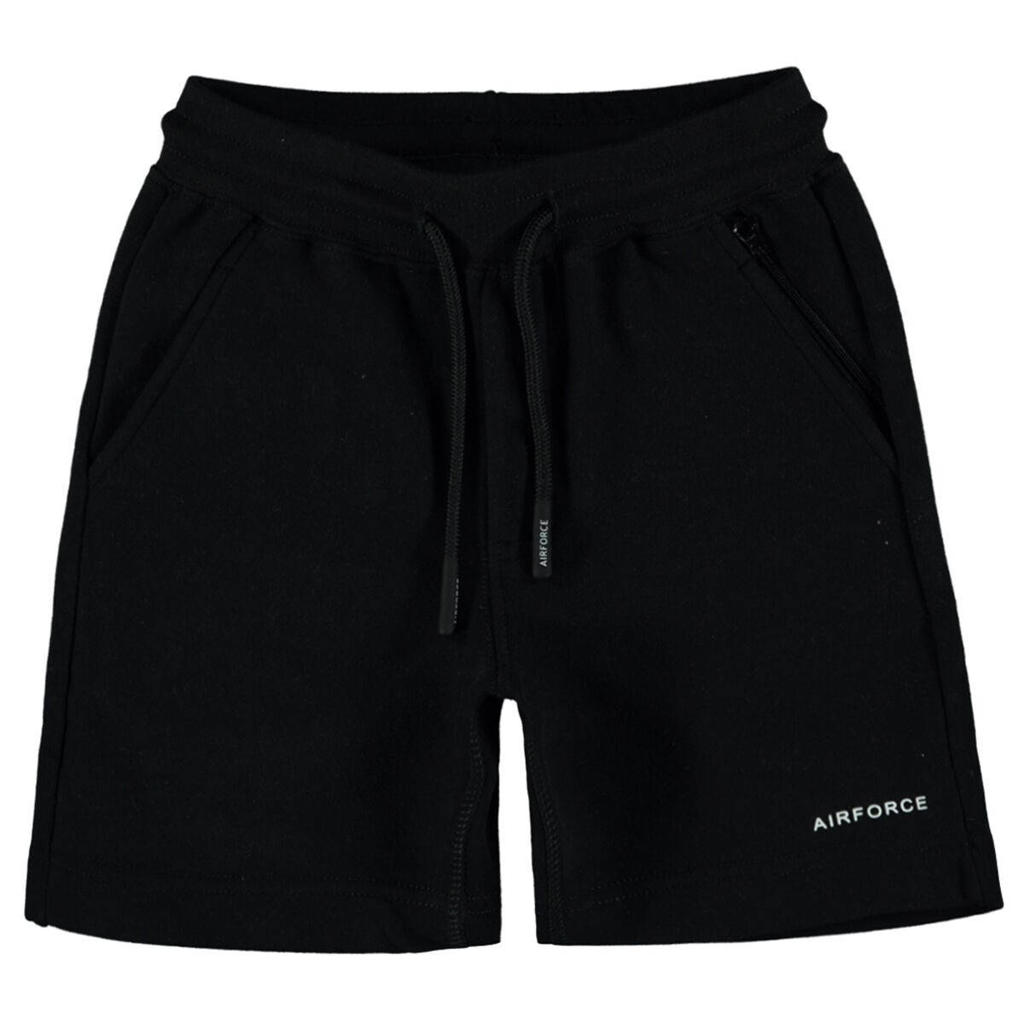 Airforce sweatshort van katoen zwart